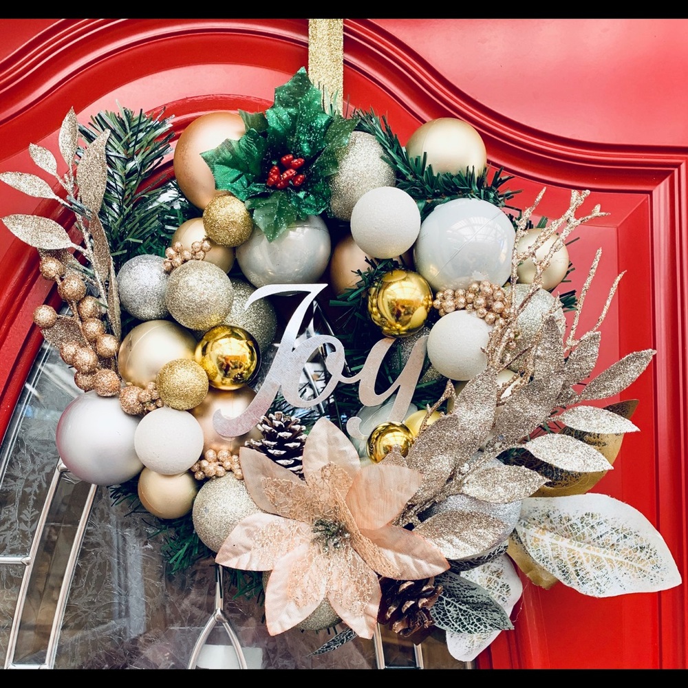 Rose gold wreath!!